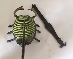 Escorpión Gemini Cerradura Grande Candado Latón Llaves Aspecto Antiguo Pad León - Imagen 1 de 8