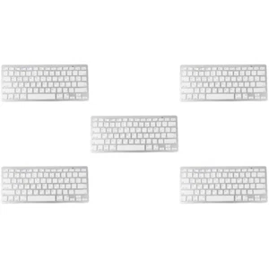 5pcs Wireless Keyboard Plastic Israeli Hebrew Silent Keyboard Computer Accessory - Picture 1 of 12