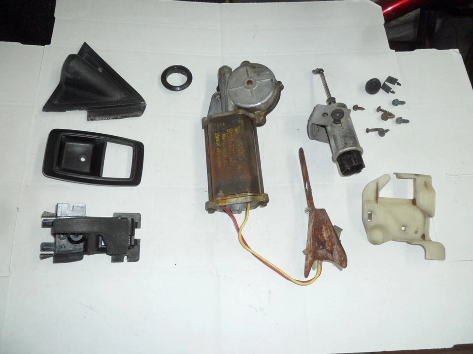 1984 1985 1986 Ford Mustang водитель двери внутренние детали лот окна двигателя замок ручки - Изображение 1 из 4
