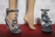 SHOES Fit 11.5-12" Integrity/Hamilton Toy Maker CANDI DOLL-SILVER SPARKLE SANDAL