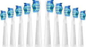 Paquete de 10 cabezales de cepillo de dientes eléctricos para BAOVERI D12 D32, con 10 tapones antipolvo - Imagen 1 de 1