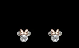Disney Birthstone Stud Minnie Mouse Earrings Earrings April-Two Tone (a) - Picture 1 of 6