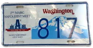 1994 Washington Specialty License Plate 2nd MARC MAFCA 817 Joint Meet July 18-22 - Picture 1 of 2