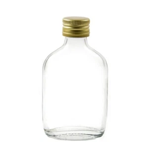 Mini frasco de vidrio pequeño 280 x 50 ml tapa dorada favores de boda Zam Zam agua - Imagen 1 de 3