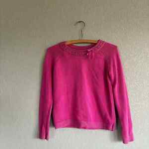 Hanna Andersson girls Pink Sparkle Sweater size 8