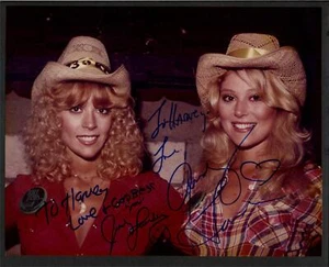 Judy Landers & Audrey Landers - Foto firmata autografo a colori 8x10 - Foto 1 di 1