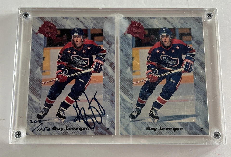 1991-92 Classic Guy Leveque Auto Autograph /1150 - Image 1 of 4