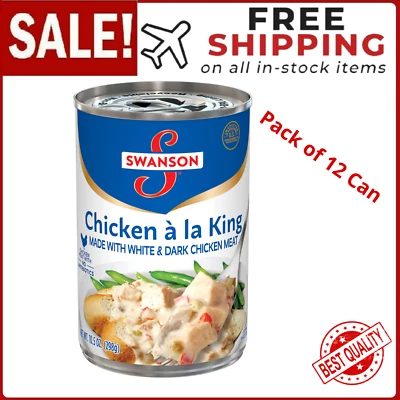 12-Pack Swanson Chicken a la King Made w/ White & Dark Meat Chicken, 10.5 oz