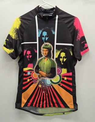 Maillot ciclismo mujer Scudo talla XL manga corta, gráfico Mona Lisa, cremallera 3/4 Foto 1 de 4