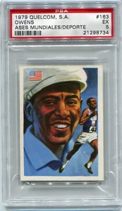 1979 Quelcom 163 Jesse Owens PSA 5 1936 Olympics USA U.S.A. Running Track card - Picture 1 of 2