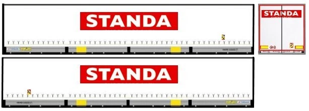 Grafica adesiva "STANDA" x SEMIRIMORCHI Herpa 1/87  - Immagine 1 di 1