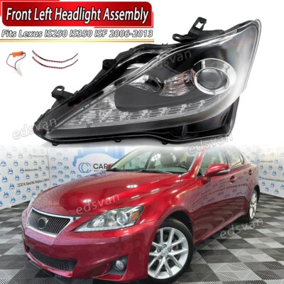 1X Driver Side LED DRL Projector Headlights For Lexus IS250 IS350 IS-F 2006-2013 Foto 1 de 4