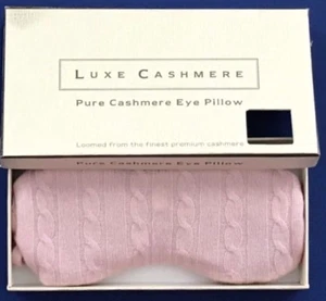 NEU IN VERPACKUNG LUXUS REINES KASCHMIR HEISSE KALTE AUGEN KISSEN MASKE ROSA ANGEBOT!! - Bild 1 von 2