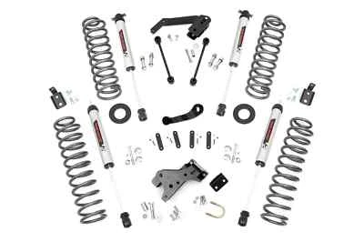 Rough Country 4" Lift Kit V2 Shocks for 07-18 Jeep Wrangler JK Unlimited 4 Door Foto 1 de 4