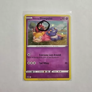 SWIRL ๐ Galarian Slowpoke SWSH126 Cosmos Holo Rare Sword Shield Pokemon Card NM - Picture 1 of 2