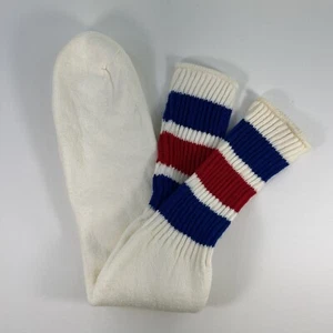 Vintage 1980's Tube Socks 10-13 Striped New Old Stock Sports USA Men's - Picture 1 of 6