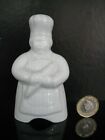 VINTAGE POTTERY ENGLISH WHITE CHINA PIE BIRD FUNNEL VENT FAT CHEF BAKER BAKING