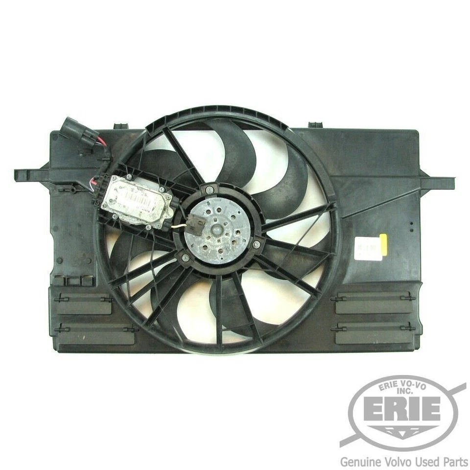 Conjunto de ventilador de refrigeración del radiador del motor Volvo OEM con cubierta para S40 V50 C30 C70 Foto 1 de 2
