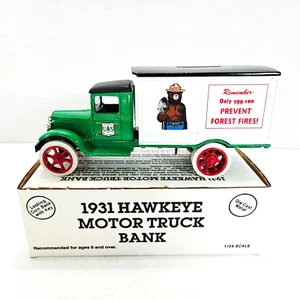 Forest Service 1931 Hawkeye Truck Bank Diecast Metal Ertl 1990 2088 USA Smokey - Bild 1 von 21