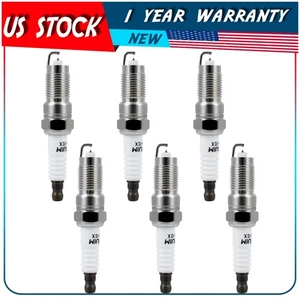 6x Iridium & Platinum Spark Plugs 6744 For Ford Freestar 06-07 V6 3.6L Gap 0.054 - Picture 1 of 6