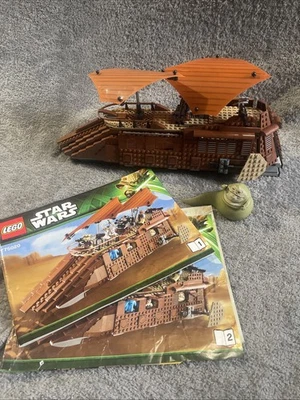 LEGO Star Wars: Jabba's Sail Barge (75020) Only Jabba Minifigure No Box - Read - Image 1 of 4