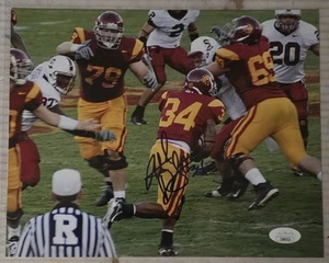 Hershel Dennis Signed 8x10 Photo USC Trojans COA JSA - Picture 1 of 4