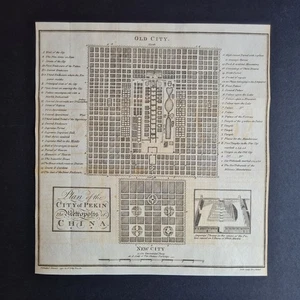 Mapa antiguo de 1789 - Plano de la ciudad de Pekín (Bejing) - China - Ciudad Prohibida - Imagen 1 de 8