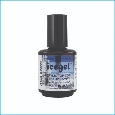 Mia Secret IceGel Acrylic Top Coat 0.5 oz – Clear Quick‑Dry Nail Topcoat - Image 1 of 4