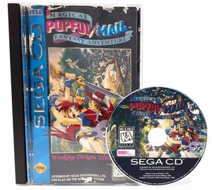 Popful Mail Magical Fantasy Adventure (Sega CD, 1995) CIB Manual Reg Card & Foam - Bild 1 von 20