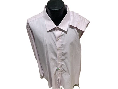 CAMISA DE VESTIR BROOKS BROTHERS MADISON ROSA CHK SIN PLANCHAR SUPIMA 20-37/COMO NUEVA/LAVANDERÍA Foto 1 de 4