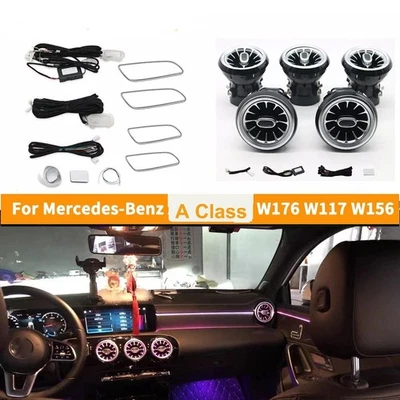 Luz ambiental LED de ventilación de aire para Mercedes Benz W117 CLA180 CLA200 CLA250 CLA45 app Foto 1 de 4