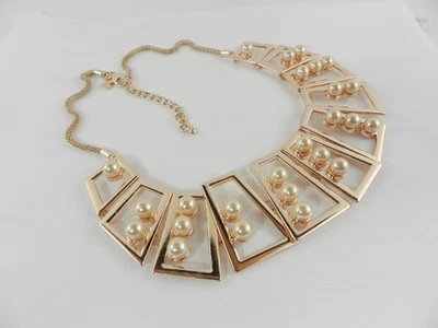 inc international concepts collar babero perlas oro rosa Foto 1 de 3