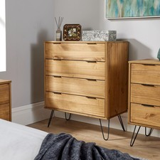 Organizzatore armadio in legno industriale 4 cassetti unità di archiviazione camera da letto