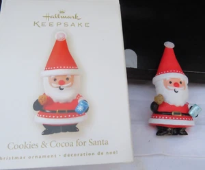 Adorno de Navidad 2008 Hallmark Keepsake Galleta y cacao para Santa - Imagen 1 de 7