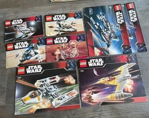 Vintage Lego Star Wars Retired Sets Manual Lot (8) 7672 7658 7660 7668 7670 MORE - Picture 1 of 8