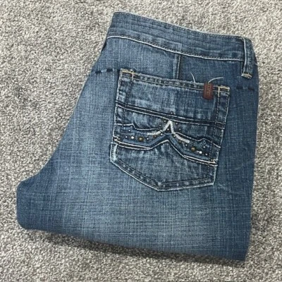 Pantalones de mezclilla Buffalo David Bitton para mujer 29 Beamer corte bota desgastados Foto 1 de 4