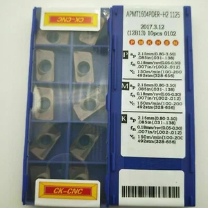 50 PIEZAS APMT1604PDER-H2 1125 inserto de fresado de carburo herramientas de corte cnc piezas de herramienta - Imagen 1 de 9