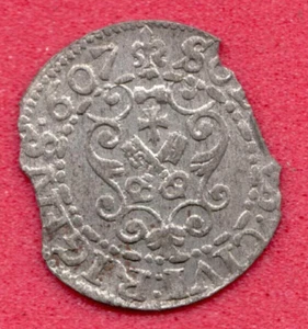 Riga Schilling 1607 Sigismund III Vasa Waza Latvia Poland 95 - Picture 1 of 2