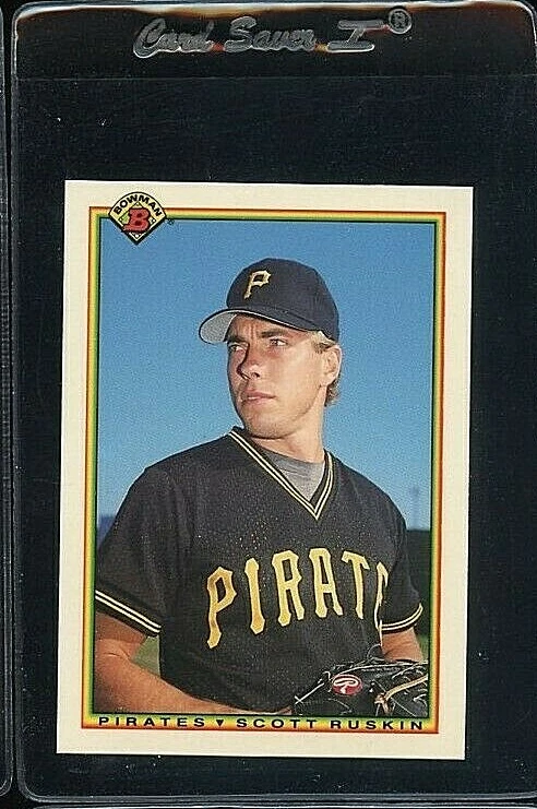 1990 BOWMAN TIFFANY #167 SCOTT RUSKIN ROOKIE RC PITTSBURGH PIRATES  - Image 1 of 1