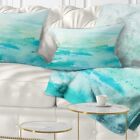 Designart 'Abstract Sea Close up' Abstract Throw Pillow