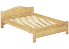 Letto matrimoniale 140x200 in Pino massello laccato con doghe rigide 60.37-14