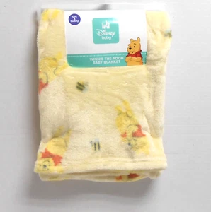Disney Baby Winnie the Pooh Yellow Baby Blanket 30" x 40" - Picture 1 of 5
