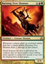 Burning-Tree Shaman SP Guildpact MTG Magic The Gathering Gold English Card