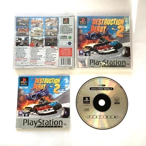 Destruction Derby 2 Sony PlayStation 1: Platinum Label PS1 PSX PAL CIB Completo - Imagen 1 de 6