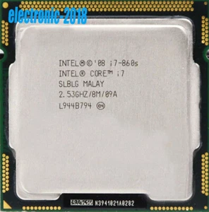 Intel Core i7-860s CPU processor quad-core 2.53 GHz 8m slblg LGA 1156 82w - Picture 1 of 1