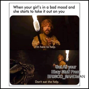 Fridge Fun Refrigerator Magnet GAME OF THRONES "Don't Eat The Help" Parody - Picture 1 of 11