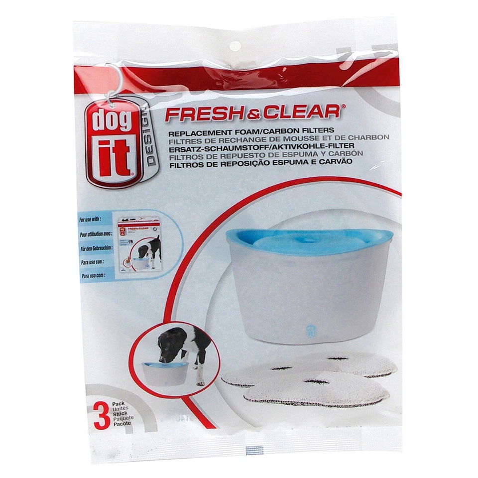 Dogit Ersatzfilter 3er Pack für Hunde-Trinkbrunnen Fresh & Clear - Bild 1 von 1