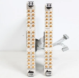 HP 75000 Series-C E1472A VXI 50-ohm RF Multiplexer Module w/ E1473A Expander - Picture 1 of 3