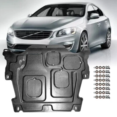 Engine Splash Shield For Volvo S60 2011-2018 Auto Under Guards Mudguards Black - Изображение 1 из 4