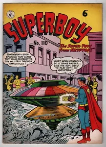 Australian SUPERBOY 110 DC Comics 1950's UK 32 pgs - Picture 1 of 2